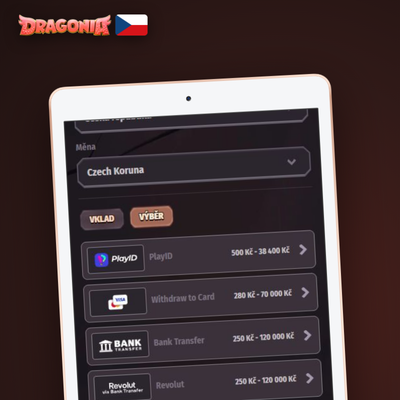 E-peněženky Skrill a Neteller zajistí výběr v Dragonia Casino do 24 hodin bez poplatků