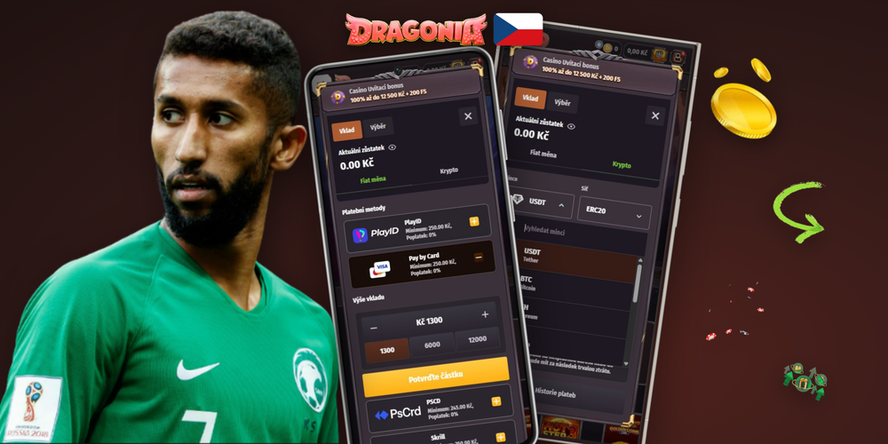 Infografika všech vkladových metod a jejich rychlosti dostupných v Dragonia Casino