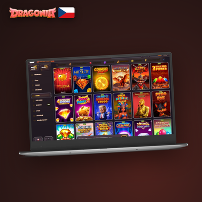 Plynulý herní výkon desktopové verze Dragonia Casino na monitoru
