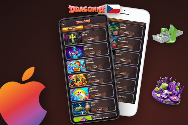 Pokladna Dragonia Casino s polem pro promo kód a výběrem uvítacího bonusu na mobilu