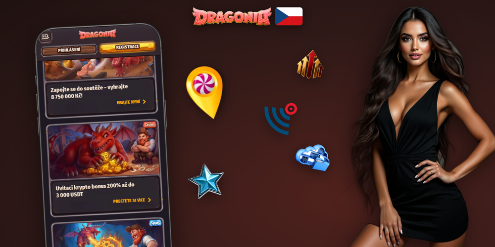 Banner pravidel Dragonia Casino bonusu — platnost 30 dní, strop sázky a odpovědné hraní 18+