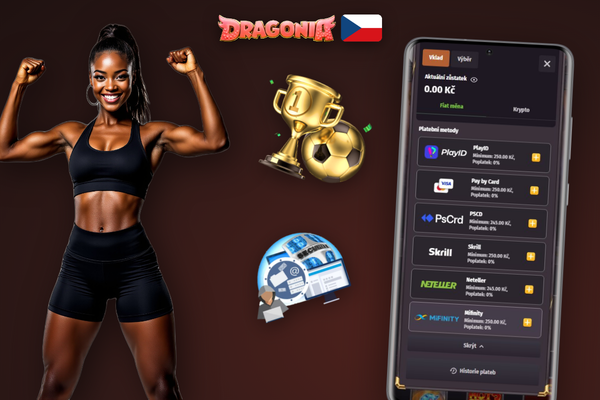 Pole pro promo kód CZVIP100 v pokladně Dragonia Casino při prvním vkladu