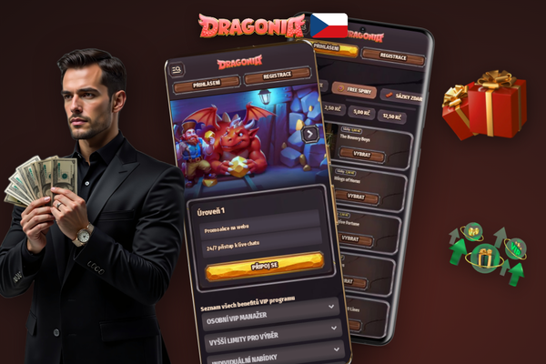 Vyplň promo kód CZVIP100 v registračním formuláři Dragonia Casino